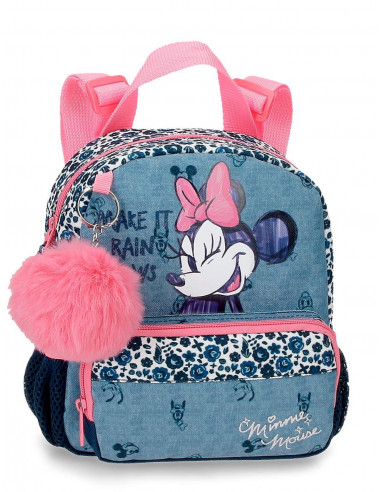 MOCHILA 23CM. MINNIE MAKE IT RAIN BOWS